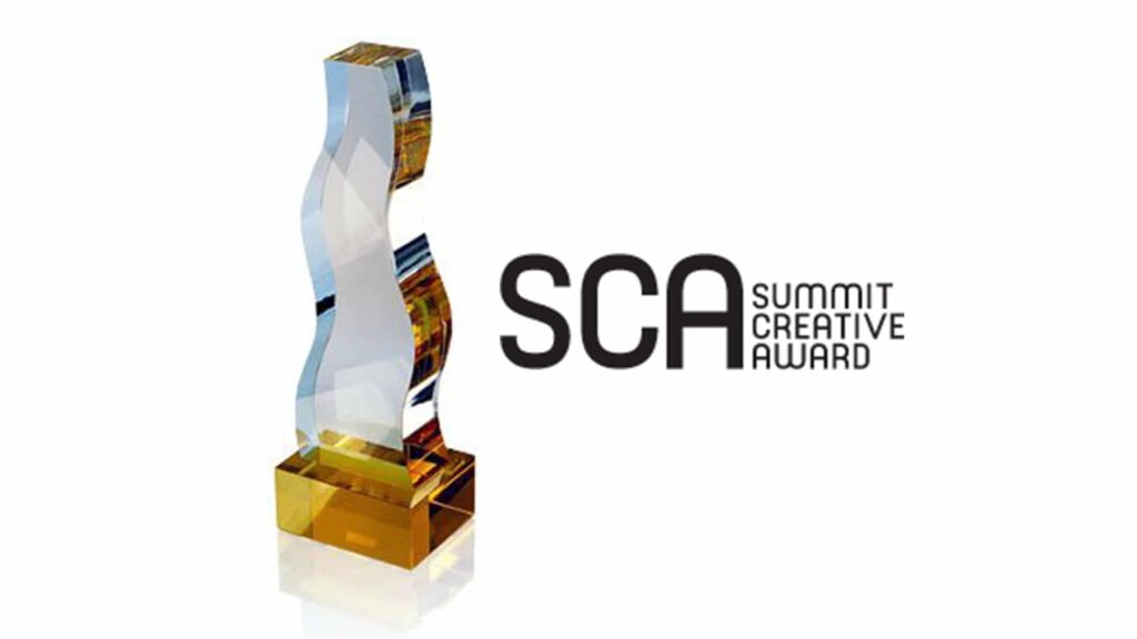 a photo of the summit creative award's trophy